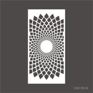 2D4x2-1004 2D Panel Vector DXF EPS Download CNC Grill Cutting Size ratio 4×2