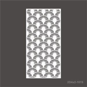2D4x2-1019 2D Panel Vector DXF EPS Download CNC Grill Cutting Size ratio 4×2