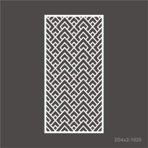 2D4x2-1020 2D Panel Vector DXF EPS Download CNC Grill Cutting Size ratio 4×2