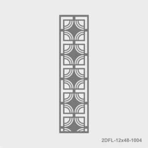 2DFL-12x48-1004 2D Panel Vector DXF EPS Download CNC Grill Cutting Size Ratio 1×4